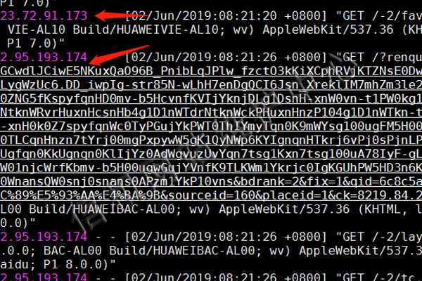 服务器实时access_log发现了异常来路（连续ip）