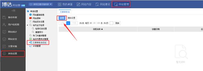 博达全媒体v2审核流编辑界面