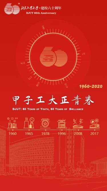 北京工业大建校60周年“甲子工大正青春”专题网站手机版效果截图